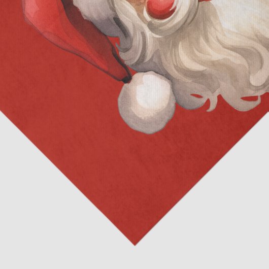 Holly Jolly Santa Claus Retro Seidenpapier (Ausschnitt)