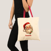 Holly Jolly Santa Claus Retro