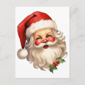 Holly Jolly Santa Claus Retro Weihnachten (Vorderseite)