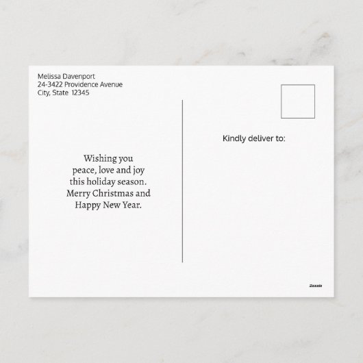 Holly Jolly Santa Claus Retro Weihnachten (Rückseite)