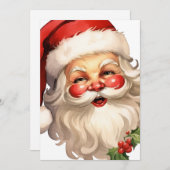 Holly Jolly Santa Claus Retro Weihnachten (Vorne/Hinten)