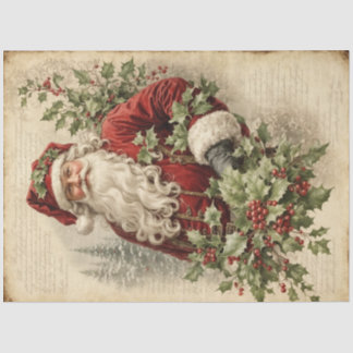 Holly Jolly Santa Seidenpapier