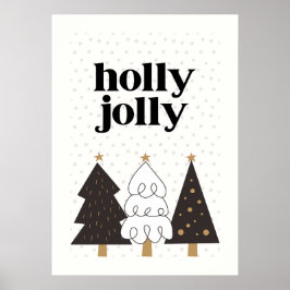 Holly Jolly Skandinaviäre Weihnachten Poster