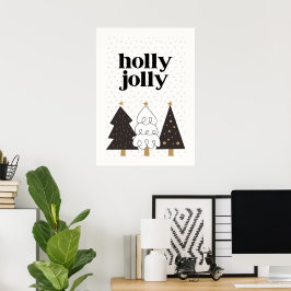 Holly Jolly Skandinaviäre Weihnachten Poster