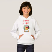 Holly Jolly Snow Globe - Ein gemütlicher Urlaub Hoodie (Vorne ganz)