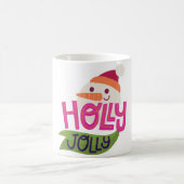 Holly Jolly Snowman Kaffeetasse (Mittel)