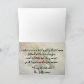 "Holly Jolly Snowman" mit einem Vater Karte (Innenseite)