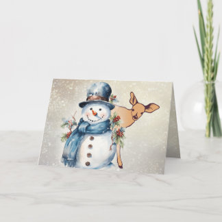 "Holly Jolly Snowman" mit einem Vater Karte