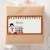 Holly Jolly Snowman PARTY NAME TAGS (Insitu)