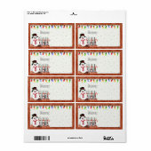 Holly Jolly Snowman PARTY NAME TAGS (Vorne)
