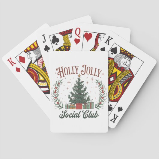 Holly Jolly Social Club Spielkarten (Rückseite)