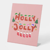 Holly Jolly Sockelschild (Vorderseite)