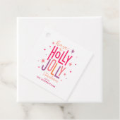 "Holly Jolly" Spaß und festliche Weihnachten Geschenkanhänger (Beispiel)