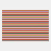 Holly Jolly Stripes Geschenkpapier Set (Vorderseite 3)