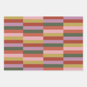 Holly Jolly Stripes Geschenkpapier Set (Vorderseite 2)