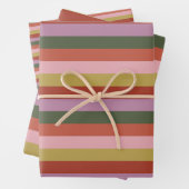 Holly Jolly Stripes Geschenkpapier Set (Beispiel)