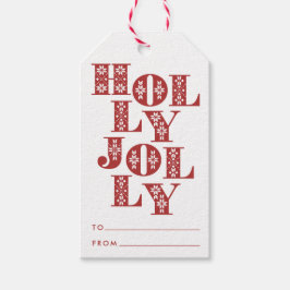 Holly Jolly Sweater Letters Geschenkanhänger