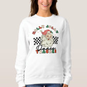 Holly Jolly Tance Teacher Christmas Retro Sweatshirt (Vorderseite)