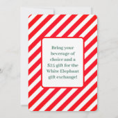 Holly Jolly und bereit zum Party Weihnachten Einladung (Rückseite)