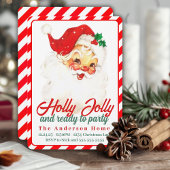Holly Jolly und bereit zum Party Weihnachten Einladung