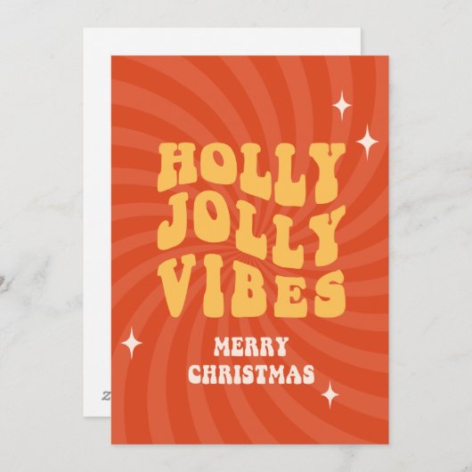 Holly Jolly Vibes - Frohe Weihnachten (Vorne/Hinten)