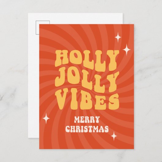 Holly Jolly Vibes - Frohe Weihnachten (Vorne/Hinten)