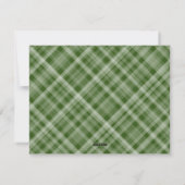 Holly Jolly Watercolor Tree Karierte Weihnachten (Rückseite)