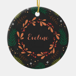 Holly-Jolly-Weihnachten Keramik Ornament