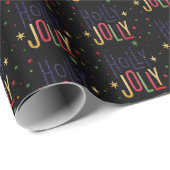 Holly Jolly - Weihnachten Niedlich Geschenkpapier (Rolleneckpunkt)