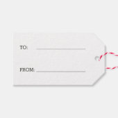 Holly Jolly Weihnachts-Weihnachtsgeschenke Tags Geschenkanhänger (Vorderseite (Horizontal))