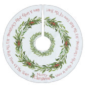 Holly Jolly - Weihnachtsbaumrock Polyester Weihnachtsbaumdecke (Vorderseite)