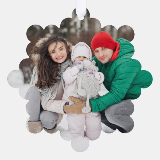 Holly Jolly Weihnachtsfeiertag Ornament Karte (Rückseite)