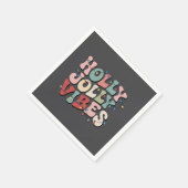 Holly Jolly Weihnachtsgeschenk Familie Weihnachtsf Serviette (Ecke)