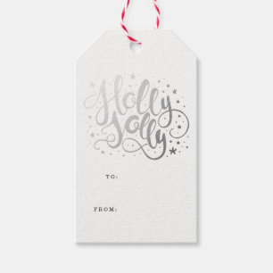Holly Jolly Weihnachtsgeschenkanhänger Geschenkanhänger