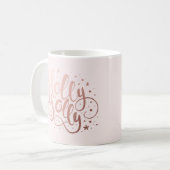 Holly Jolly | Weihnachtskaffeetasse Kaffeetasse (Vorderseite Links)