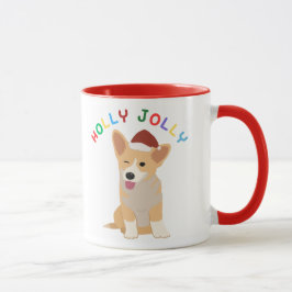 Holly Jolly Welsh Corgi Tasse