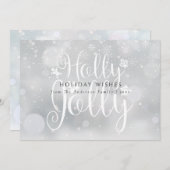 Holly Jolly Winter Frost Snowflakes Weihnachten (Vorne/Hinten)