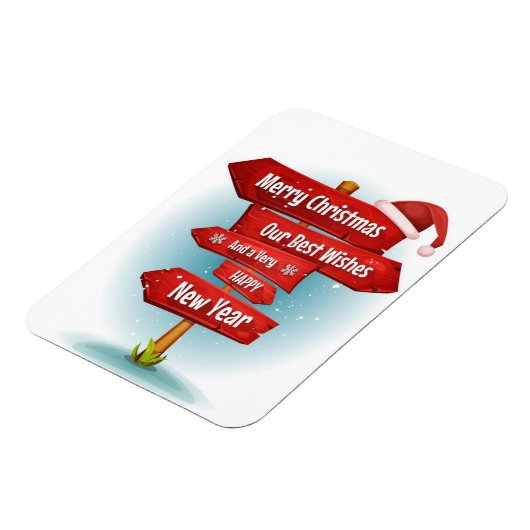 "Holly Jolly Wishs" Magnet (Linke Seite)