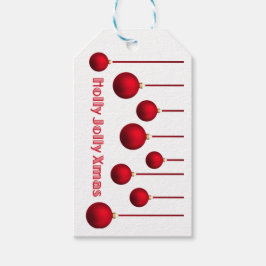 Holly jolly xmas geschenkanhänger