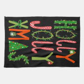 HOLLY JOLLY XMAS Sweet Holiday Weihnachten Geschirrtuch (Horizontal)