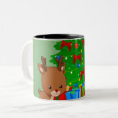 Holly Jolly Zweifarbige Tasse (Vorderseite Links)