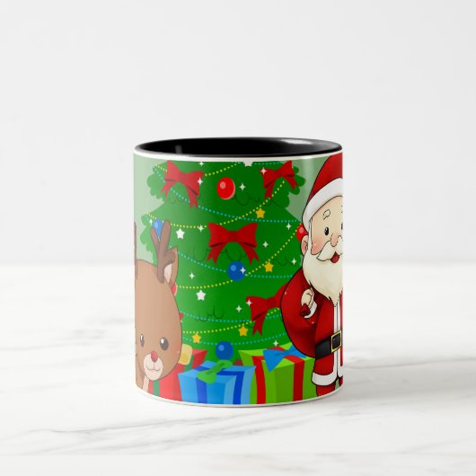 Holly Jolly Zweifarbige Tasse (Mittel)