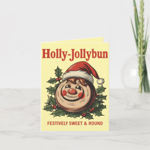 Holly-Jollybun – Lustiger Weihnachts-Zimtrollen-Wo Karte