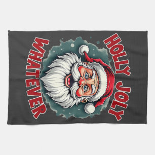 Holly Joly Was Funny Weihnachtsweihnacht Geschirrtuch