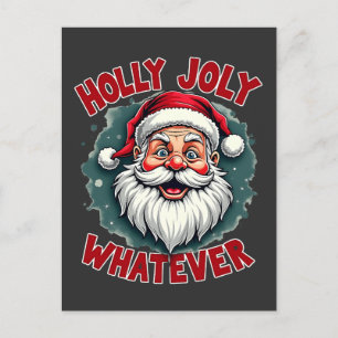 Holly Joly Was Funny Weihnachtsweihnacht Postkarte