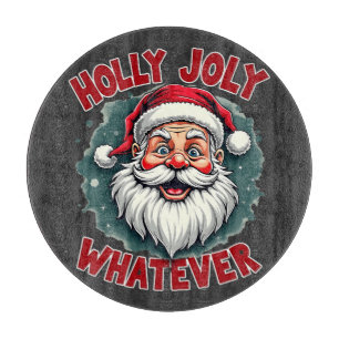 Holly Joly Was Funny Weihnachtsweihnacht Schneidebrett