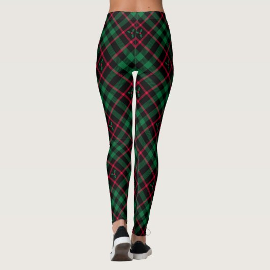 Holly Kariert l Christmas Pattern Leggings (Rückseite)