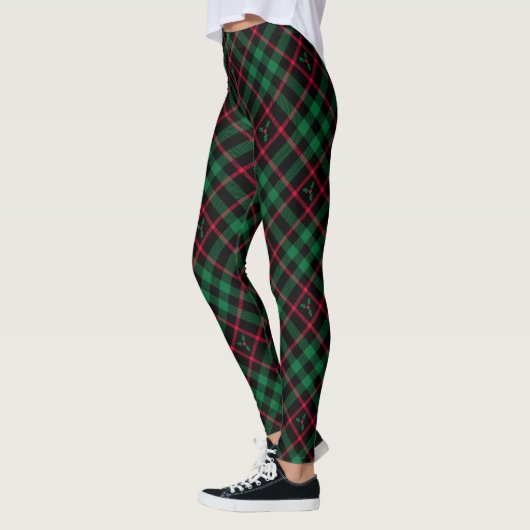 Holly Kariert l Christmas Pattern Leggings (Links)