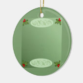 Holly Keramik Ornament (Links)