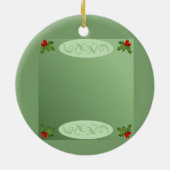 Holly Keramik Ornament (Hinten)